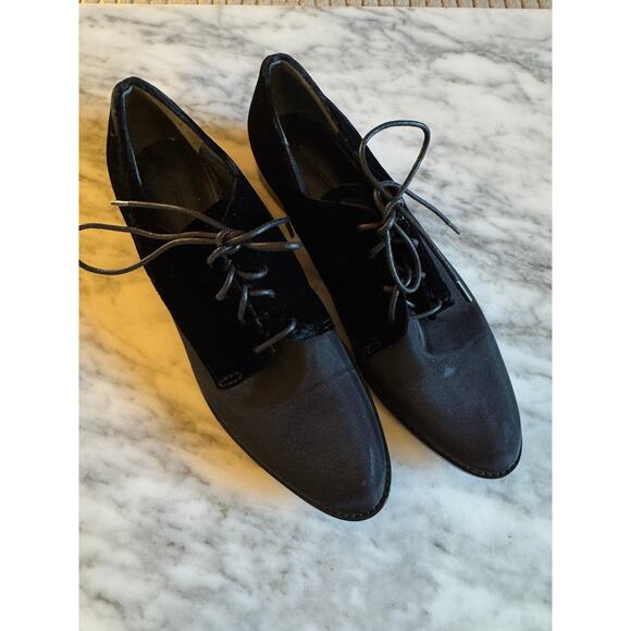 Alexander Wang Women's Black Suede Joana Mesh Oxford - Picture 1 of 6